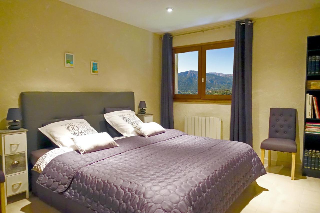 Casa Nepita Sur Vue Grandiose Lejlighed Santa-Lucia-di-Tallano Eksteriør billede